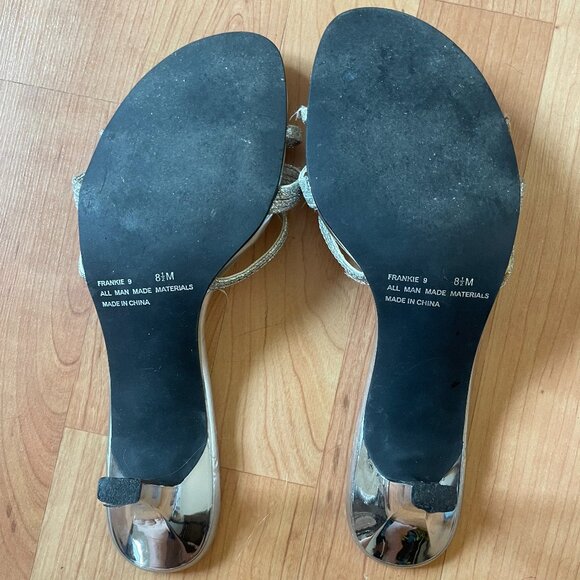 Rampage Metallic Silver Heels - Picture 3 of 5